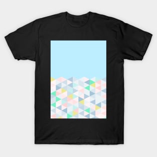 Pastel Geometric (Blue) T-Shirt